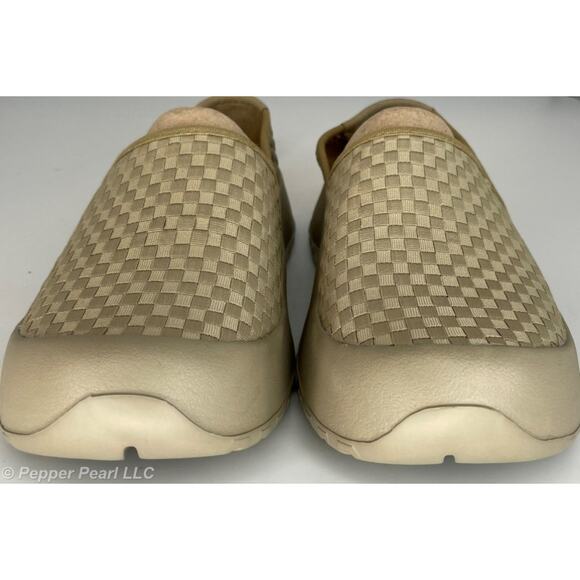 Khaki Unisex Junior 2-3 Slip on comfort Espadrille casual walking shoe - Picture 8 of 8